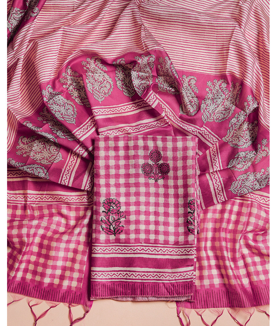 CHANDERI SILK SUIT SET