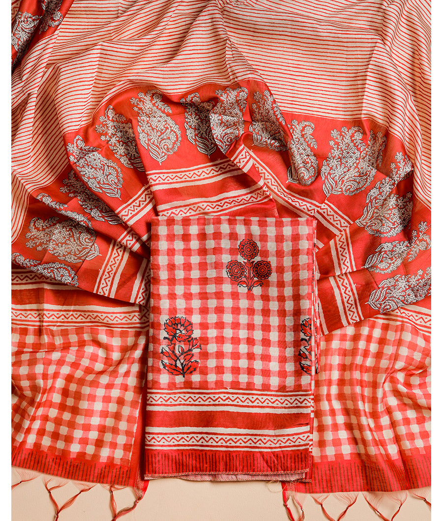 CHANDERI SILK SUIT SET
