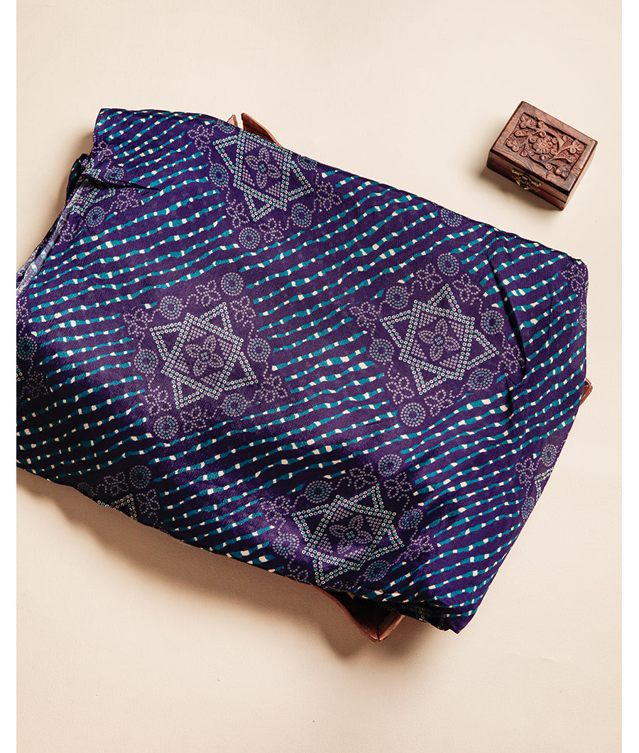 VISCOSE CHINNON BANDHANI PRINTED FABRIC