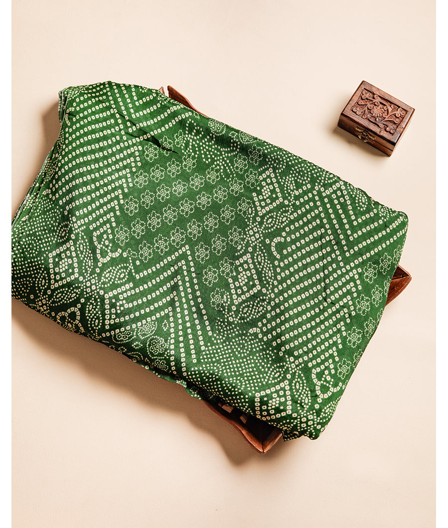VISCOSE CHINNON BANDHANI PRINTED FABRIC