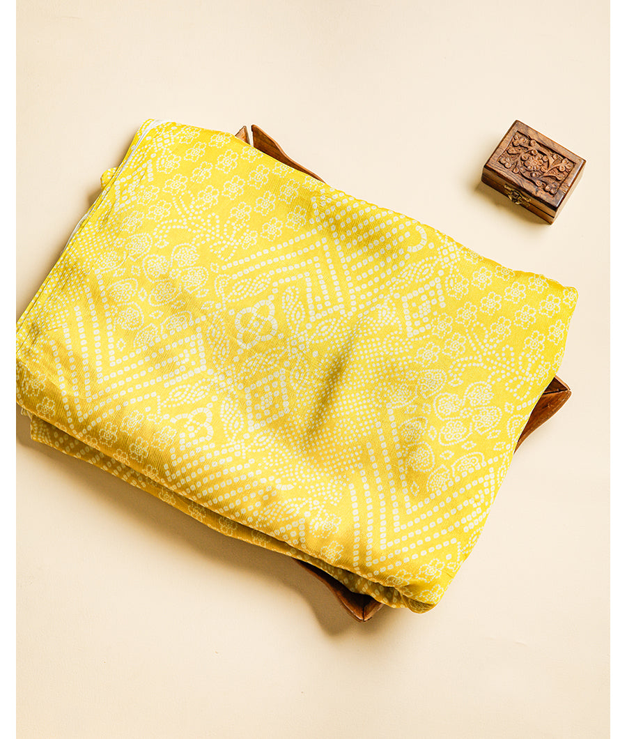 VISCOSE CHINNON BANDHANI PRINTED FABRIC