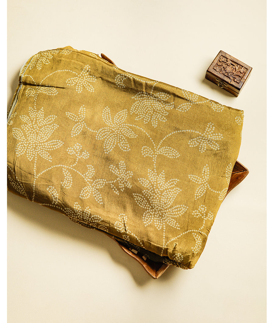 VISCOSE CHINNON BANDHANI PRINTED FABRIC