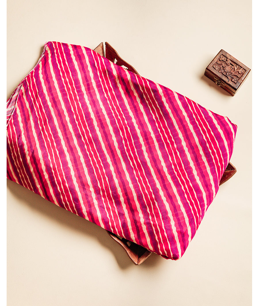 VISCOSE CHINNON BANDHANI PRINTED FABRIC