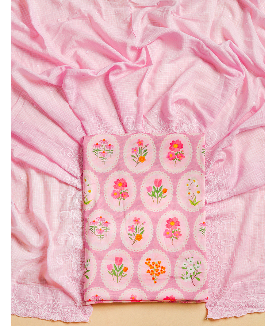 COTTON TOP AND DUPATTA SUIT SET