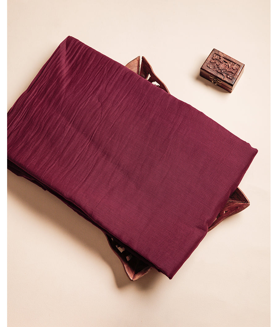 PURE MUL CHANDERI SILK 40 GRAM FABRIC