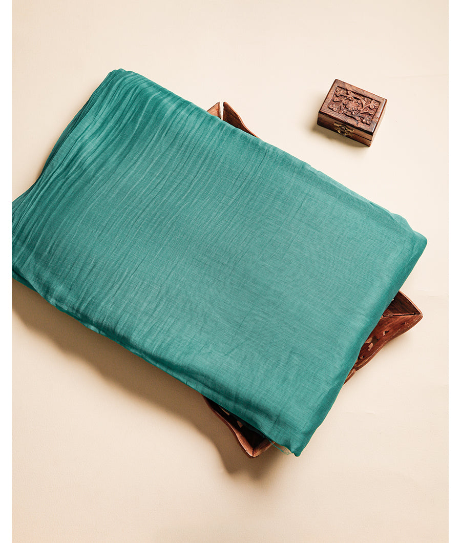 PURE MUL CHANDERI SILK 40 GRAM FABRIC