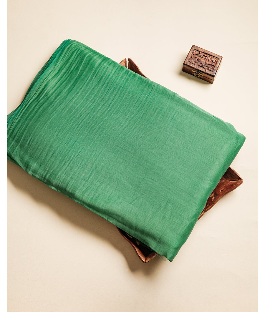 PURE MUL CHANDERI SILK 40 GRAM FABRIC
