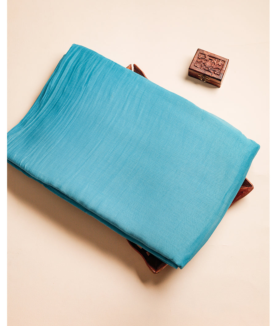 PURE MUL CHANDERI SILK 40 GRAM FABRIC