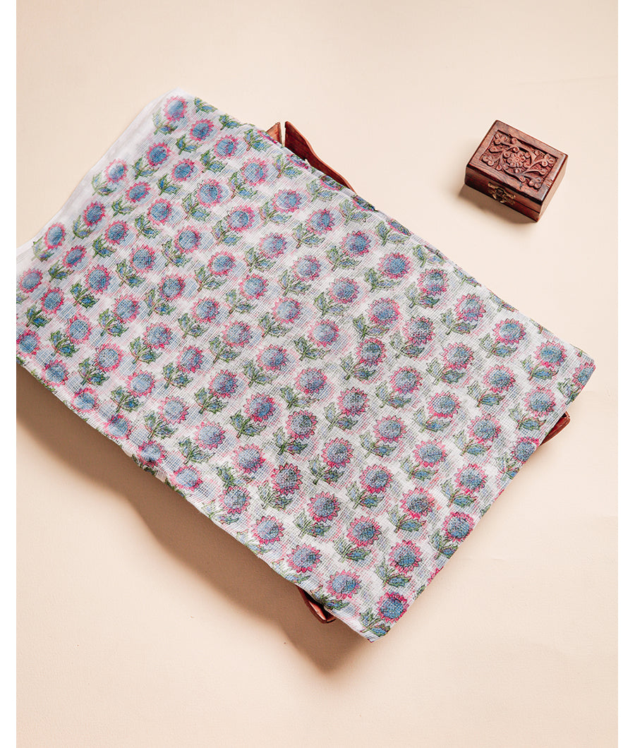 PURE KOTA HANDBLOCK PRINTED FABRIC