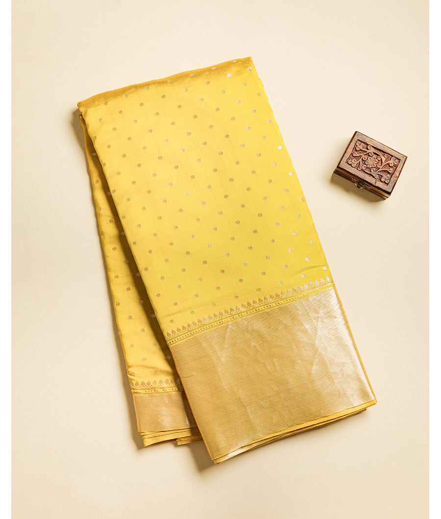 PURE DUPION SILK BORDER FABRIC