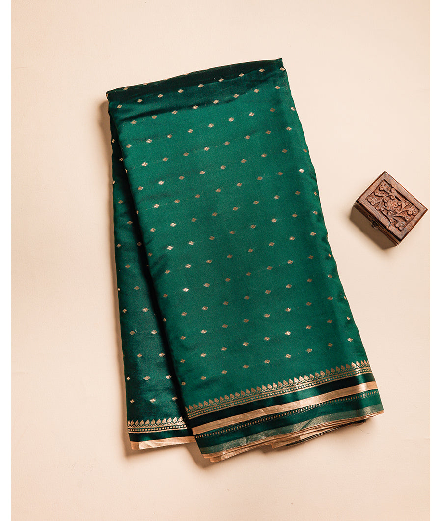 PURE DUPION SILK TEMPLE BORDER FABRIC
