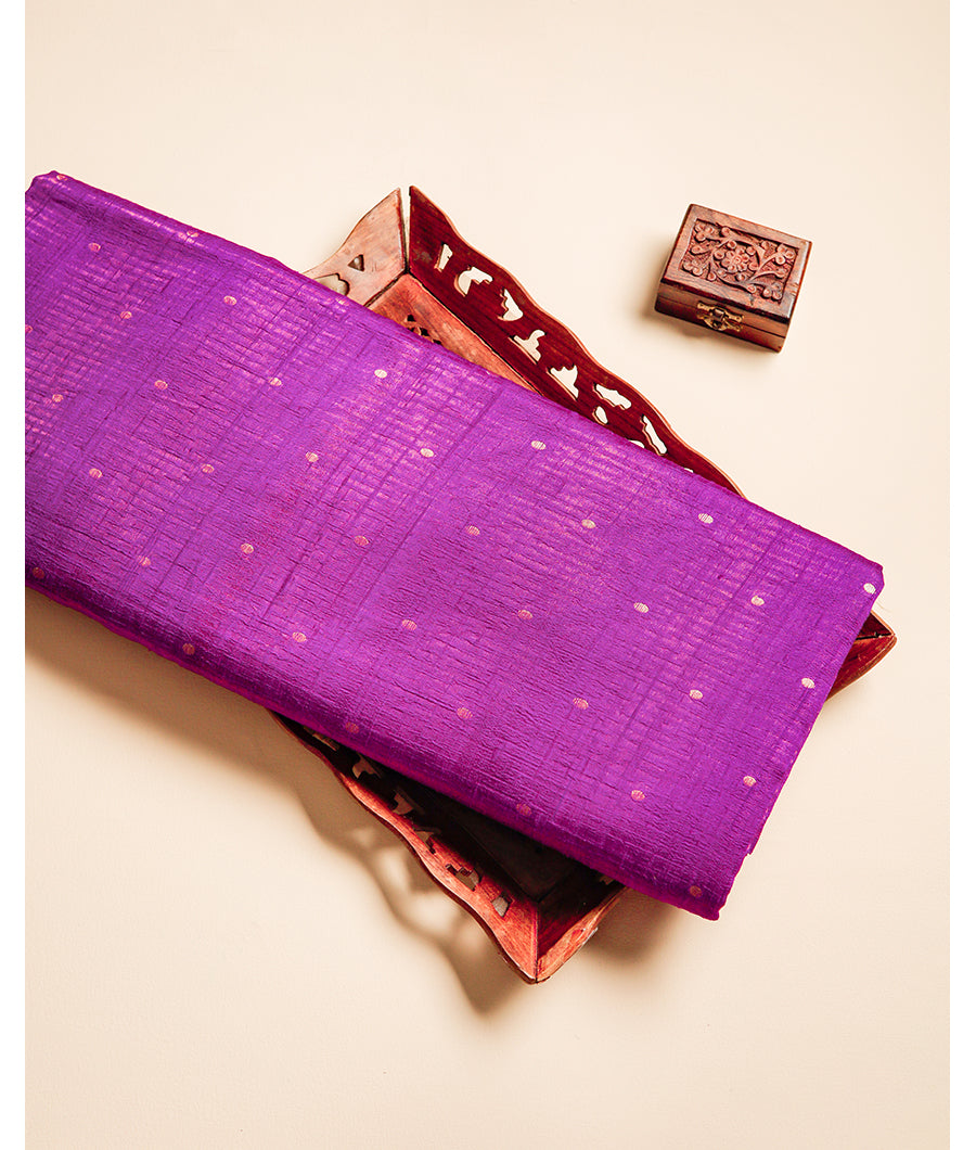 PURE HANDLOOM BANARASI DUPION SILK FABRIC