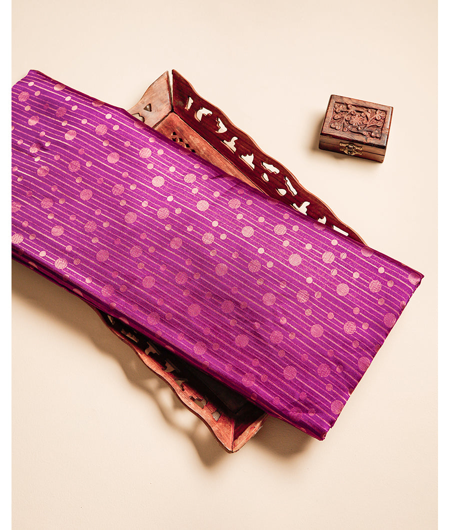 PURE HANDLOOM BANARASI DUPION SILK FABRIC