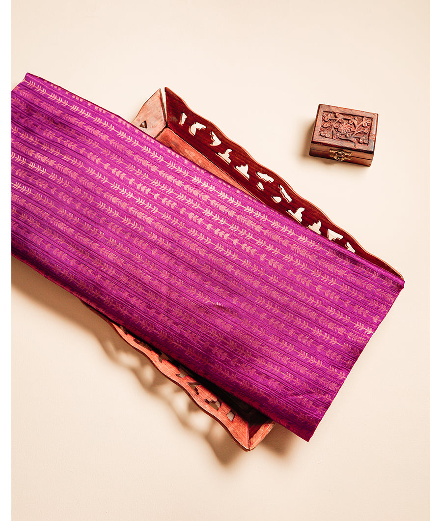 PURE HANDLOOM BANARASI DUPION SILK FABRIC