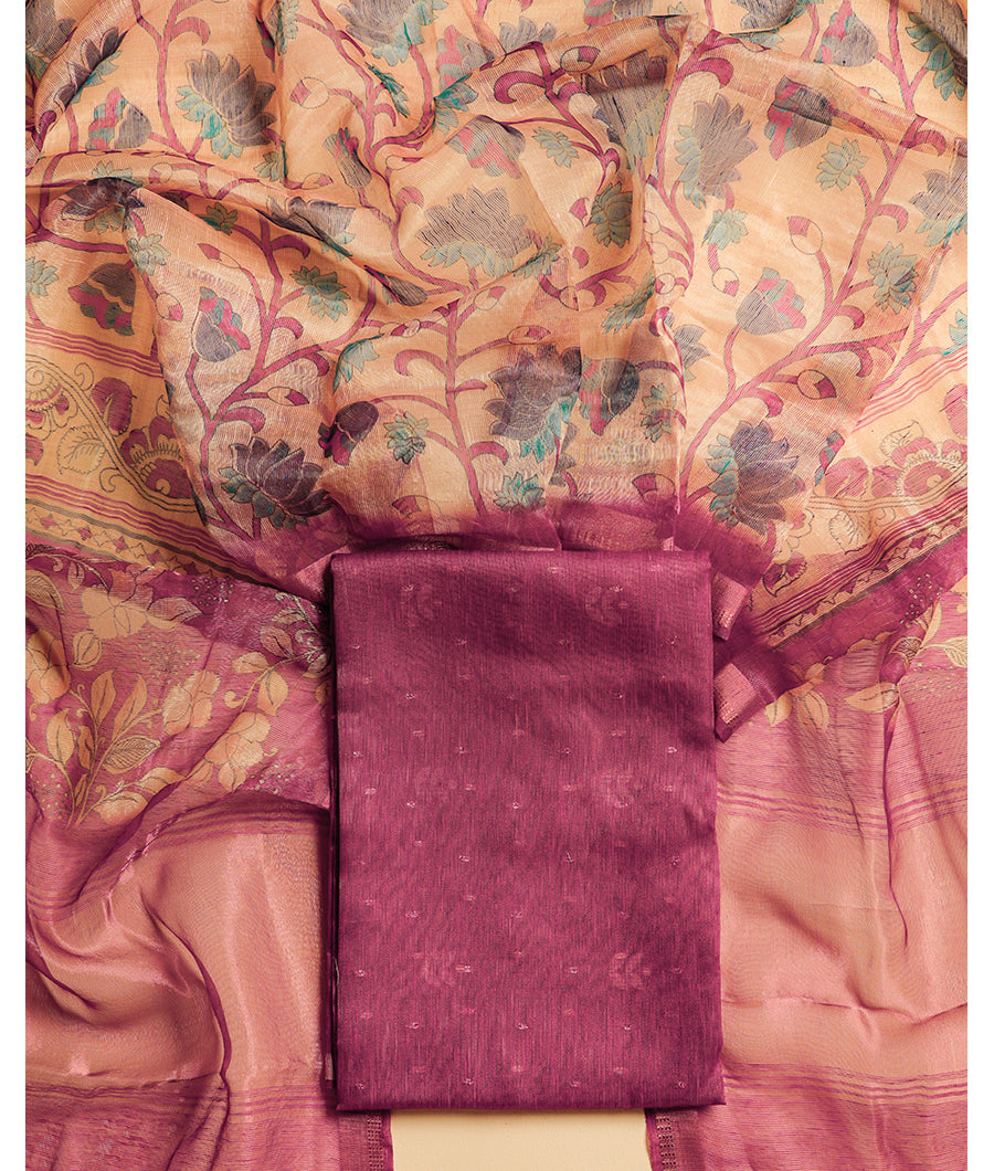TISSUE CHANDERI SUIT SET
