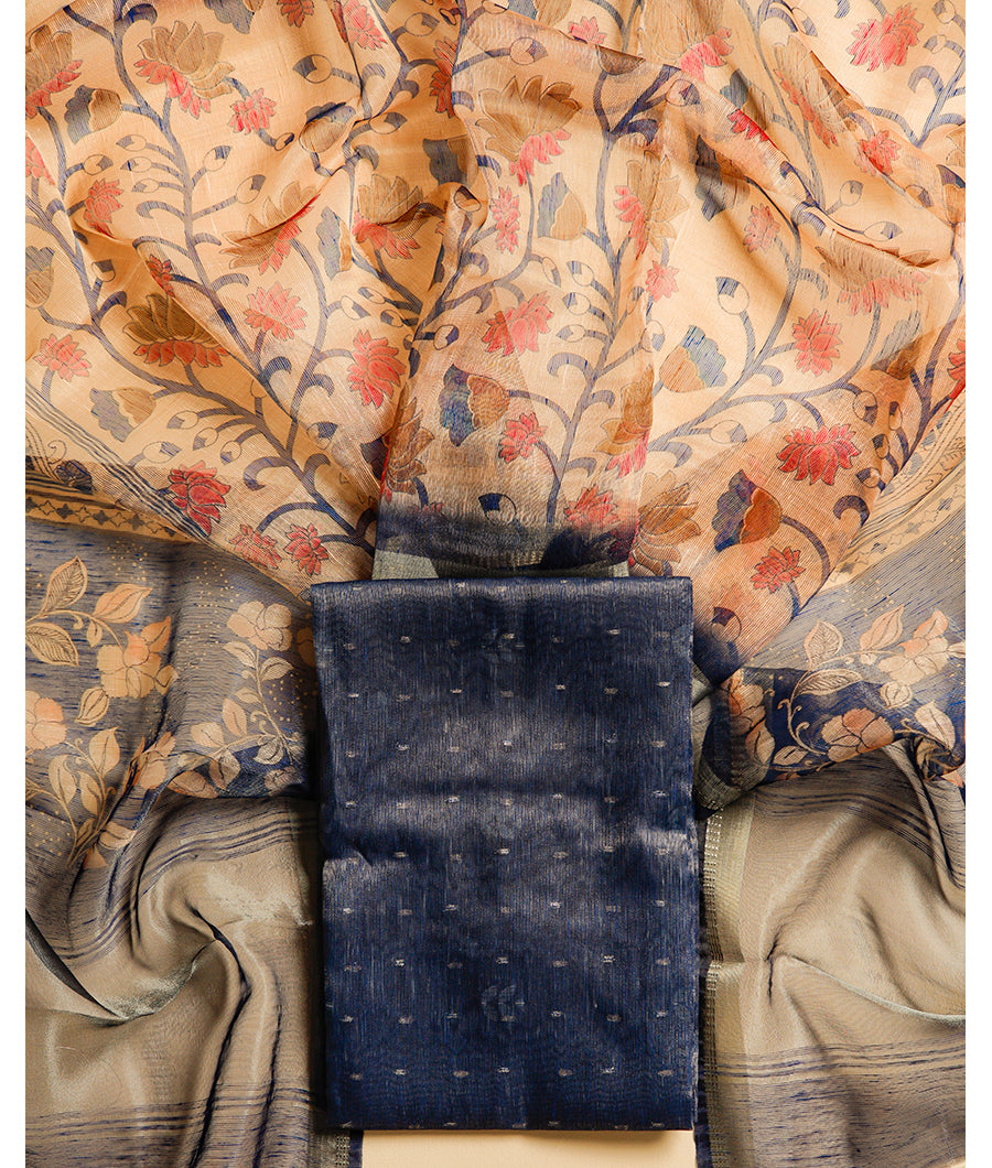 TISSUE CHANDERI SUIT SET