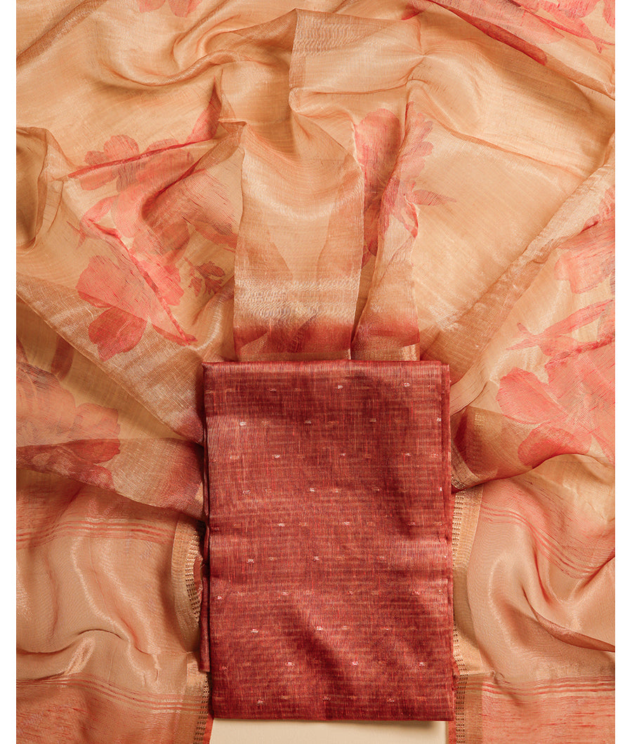 TISSUE CHANDERI SUIT SET