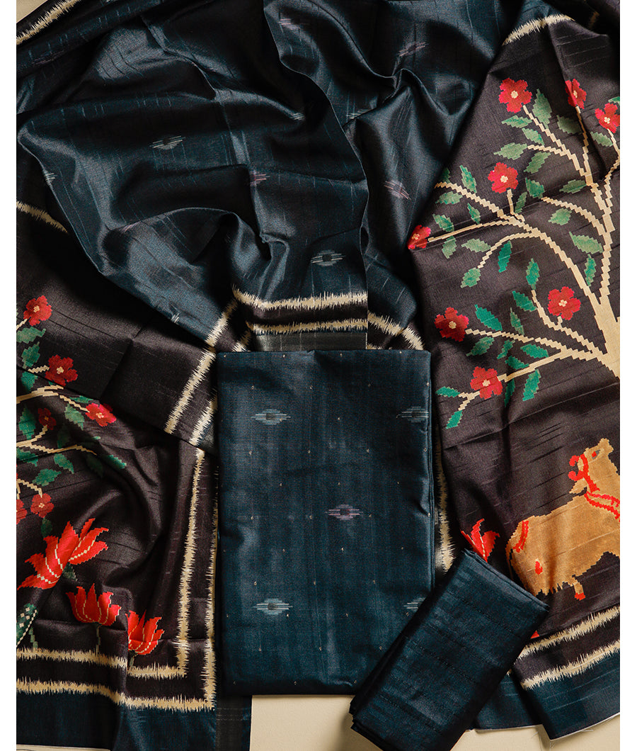 SEMI TUSSAR SUIT SET