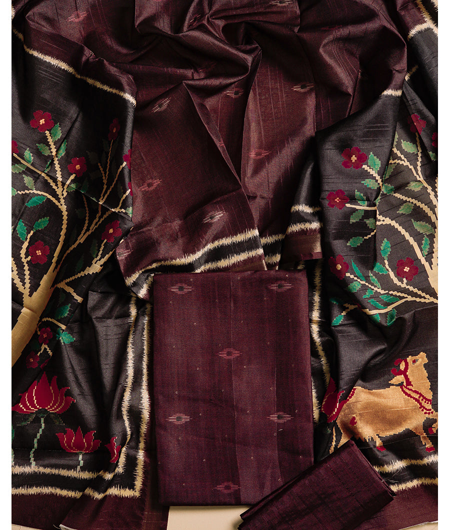 SEMI TUSSAR SUIT SET