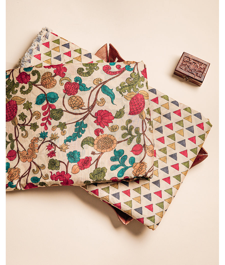 MALAI CHANDERI PRINTED FABRIC