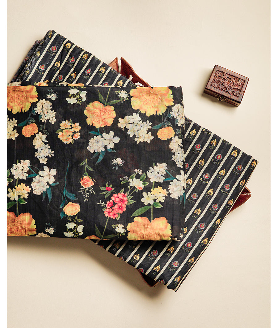 MALAI CHANDERI PRINTED FABRIC