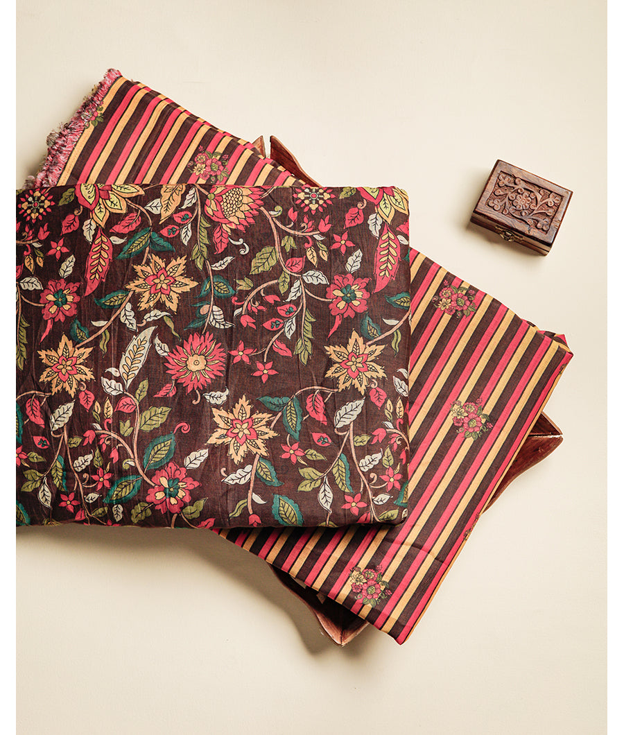 MALAI CHANDERI PRINTED FABRIC