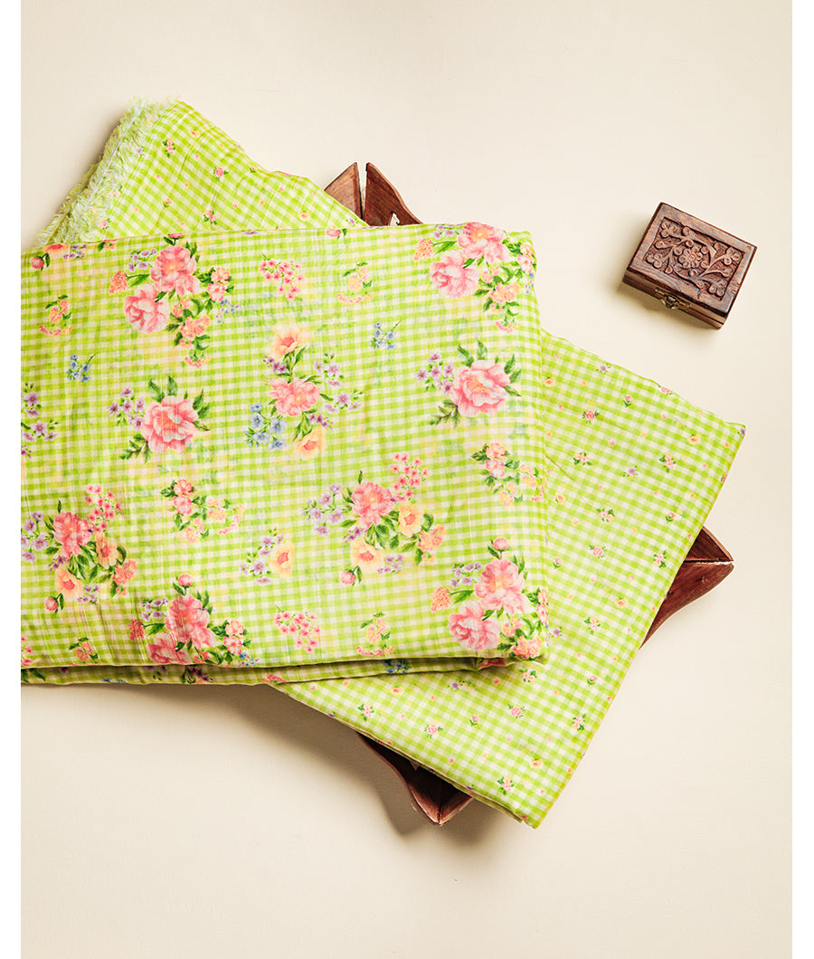 MALAI CHANDERI PRINTED FABRIC