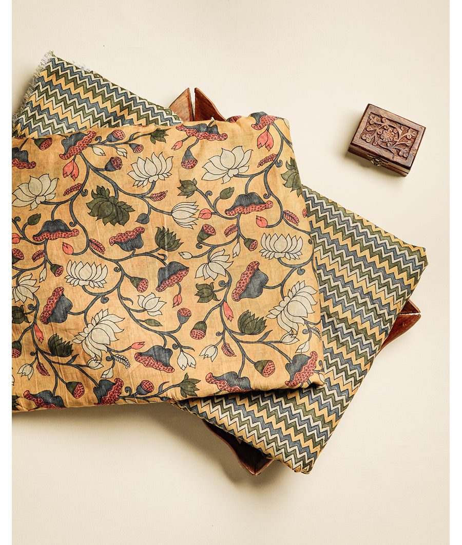 MALAI CHANDERI PRINTED FABRIC