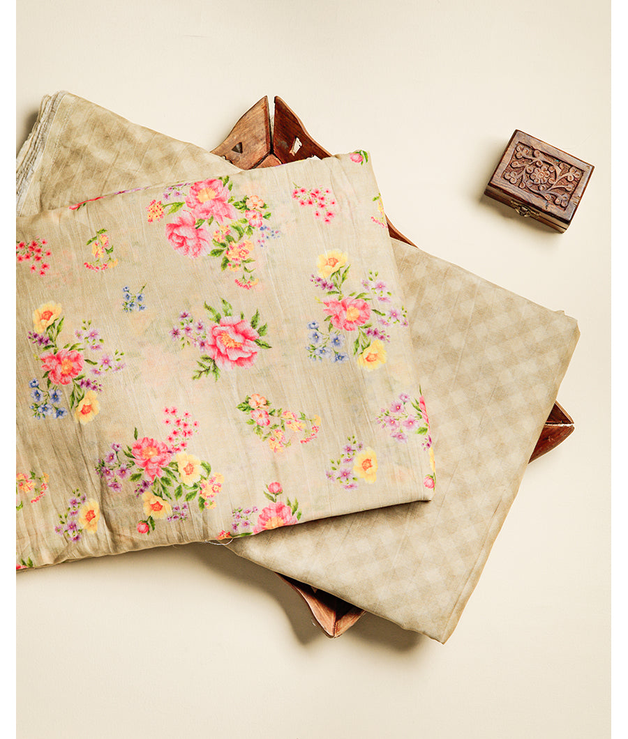 MALAI CHANDERI PRINTED FABRIC