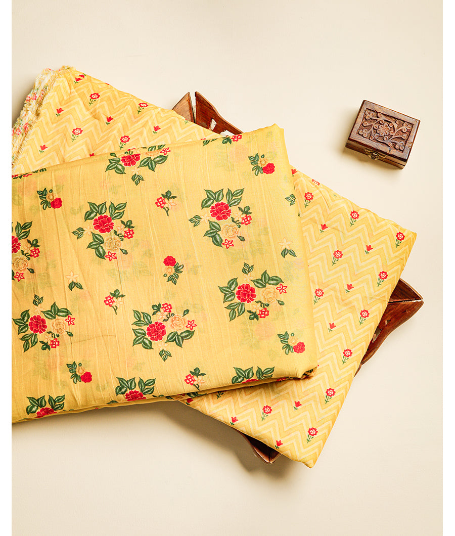 MALAI CHANDERI PRINTED FABRIC