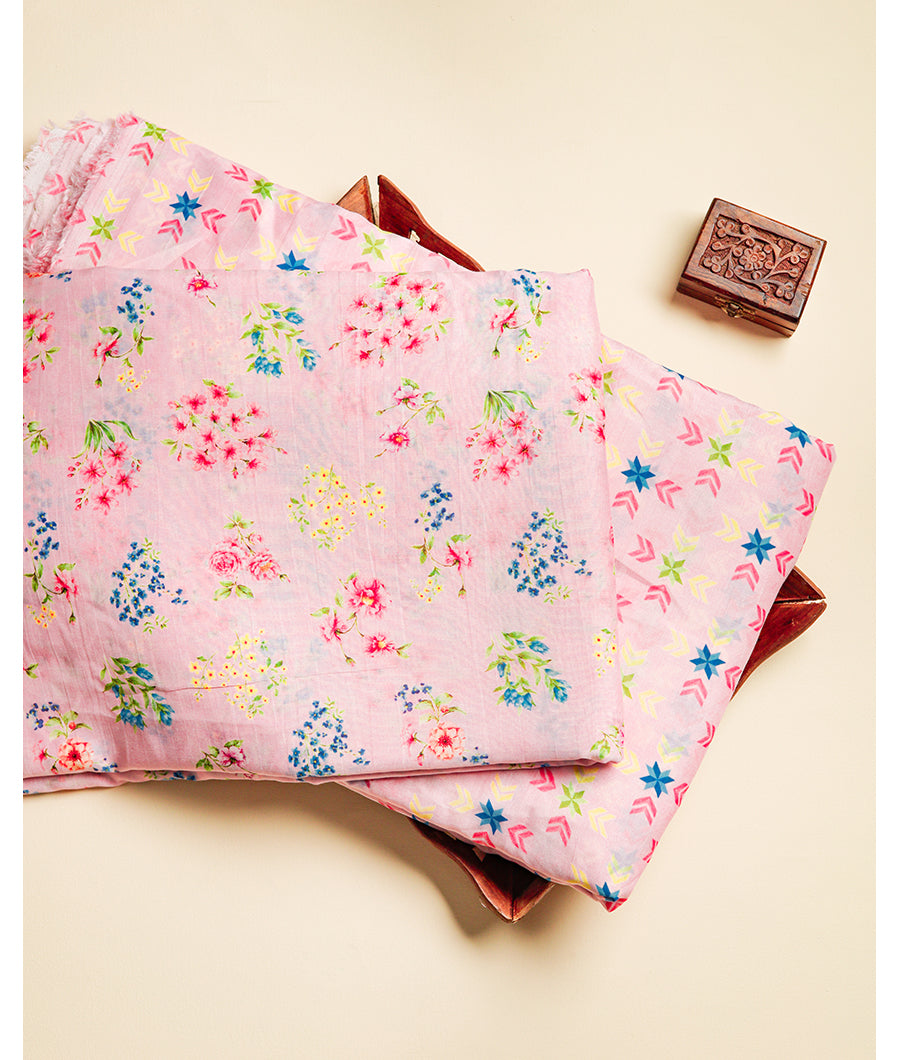 MALAI CHANDERI PRINTED FABRIC