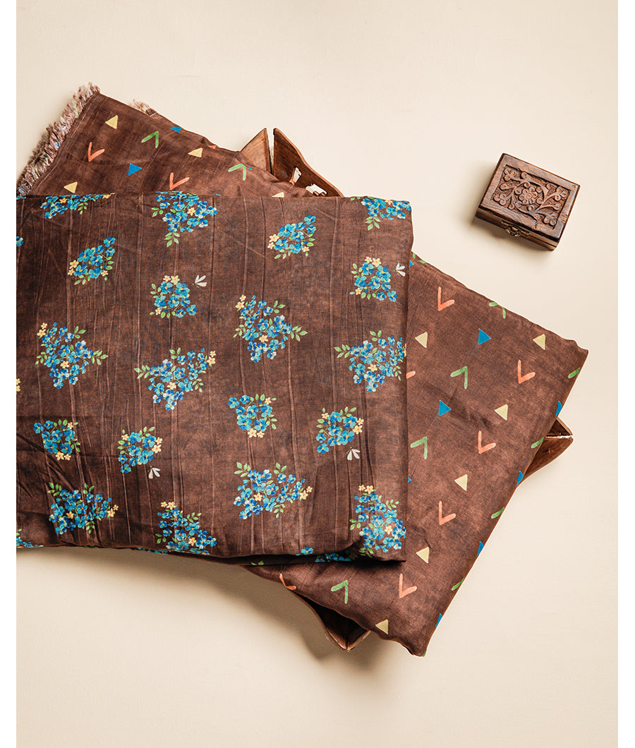 MALAI CHANDERI PRINTED FABRIC