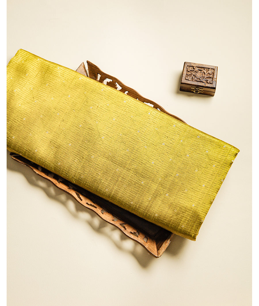 PURE HANDLOOM BANARASI DUPION SILK FABRIC