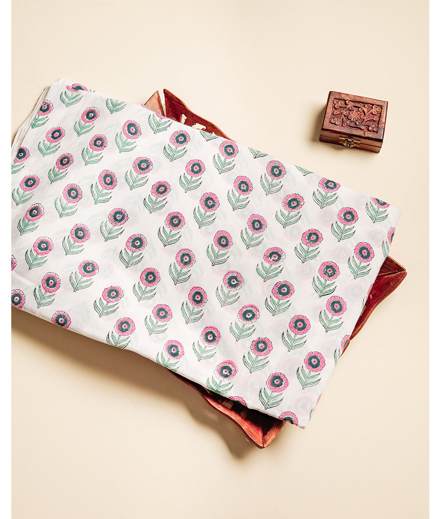 COTTON HANDBLOCK PRINTED FABRIC
