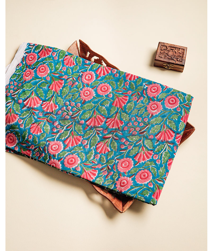 COTTON HANDBLOCK PRINTED FABRIC