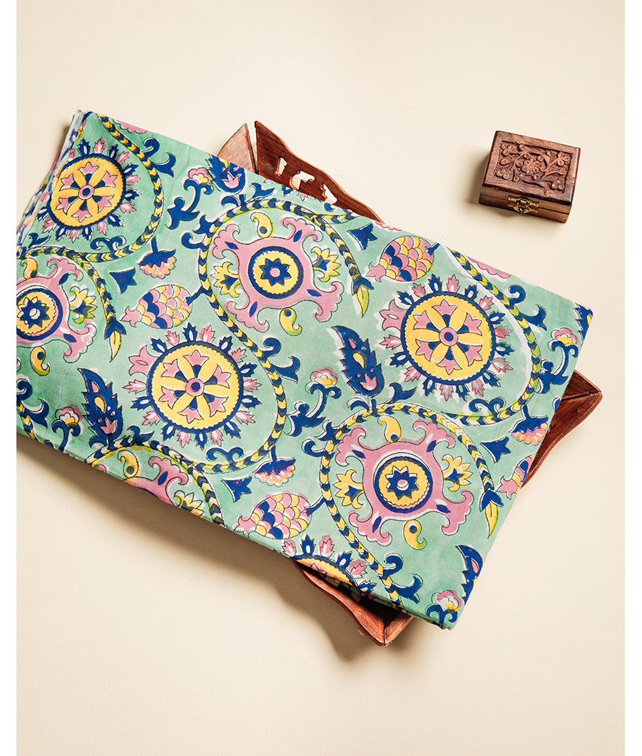 COTTON HANDBLOCK PRINTED FABRIC