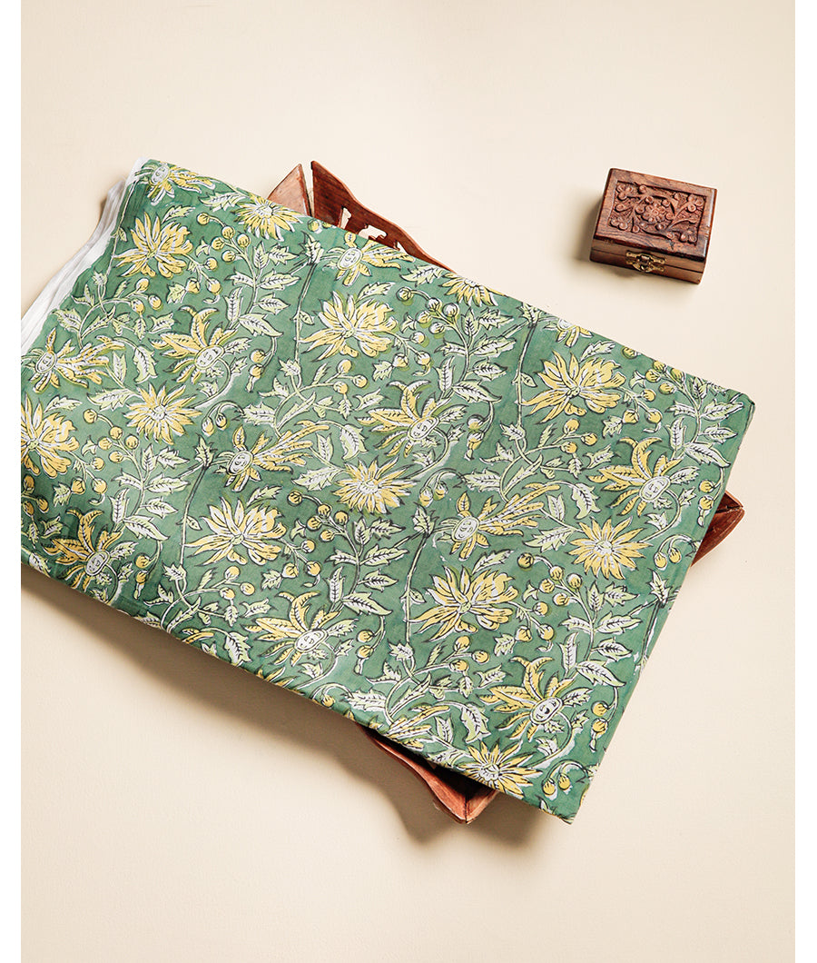 COTTON HANDBLOCK PRINTED FABRIC