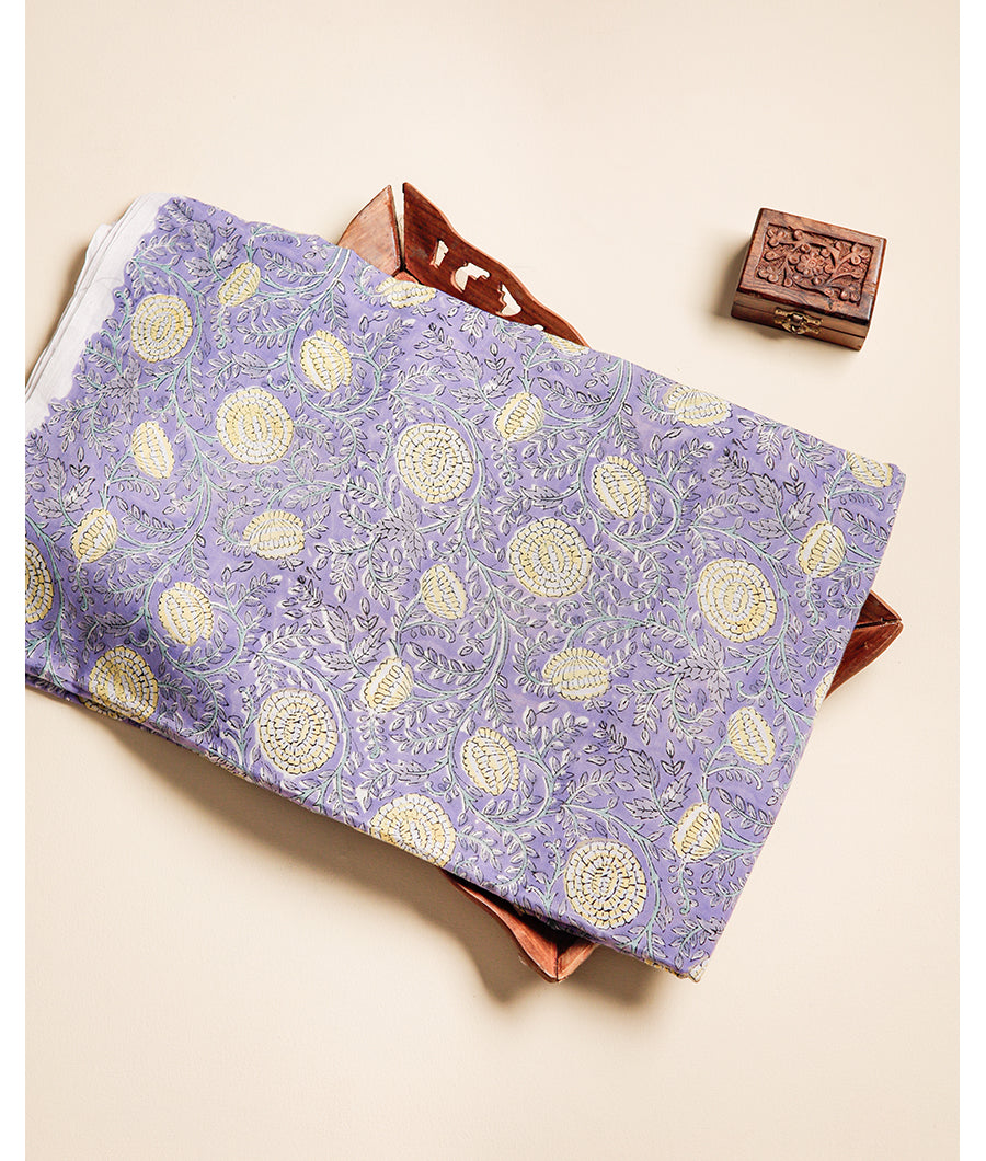 COTTON HANDBLOCK PRINTED FABRIC