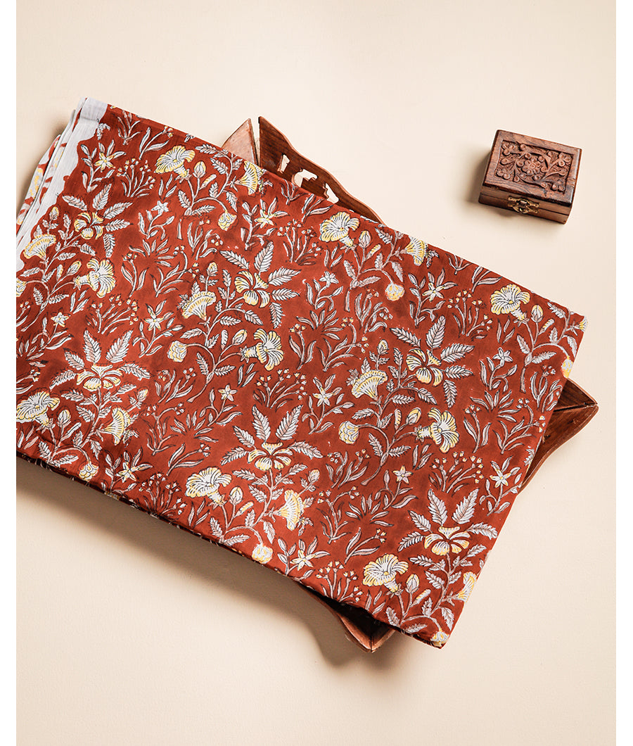 COTTON HANDBLOCK PRINTED FABRIC