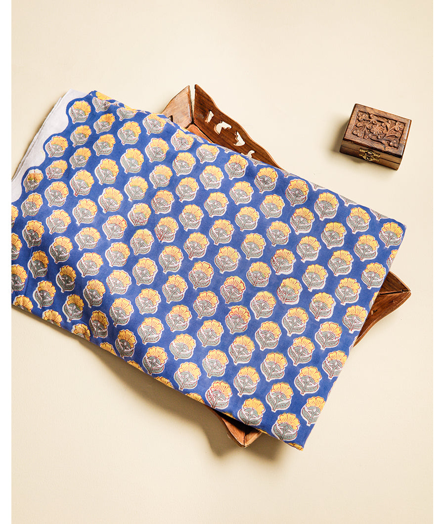 COTTON HANDBLOCK PRINTED FABRIC