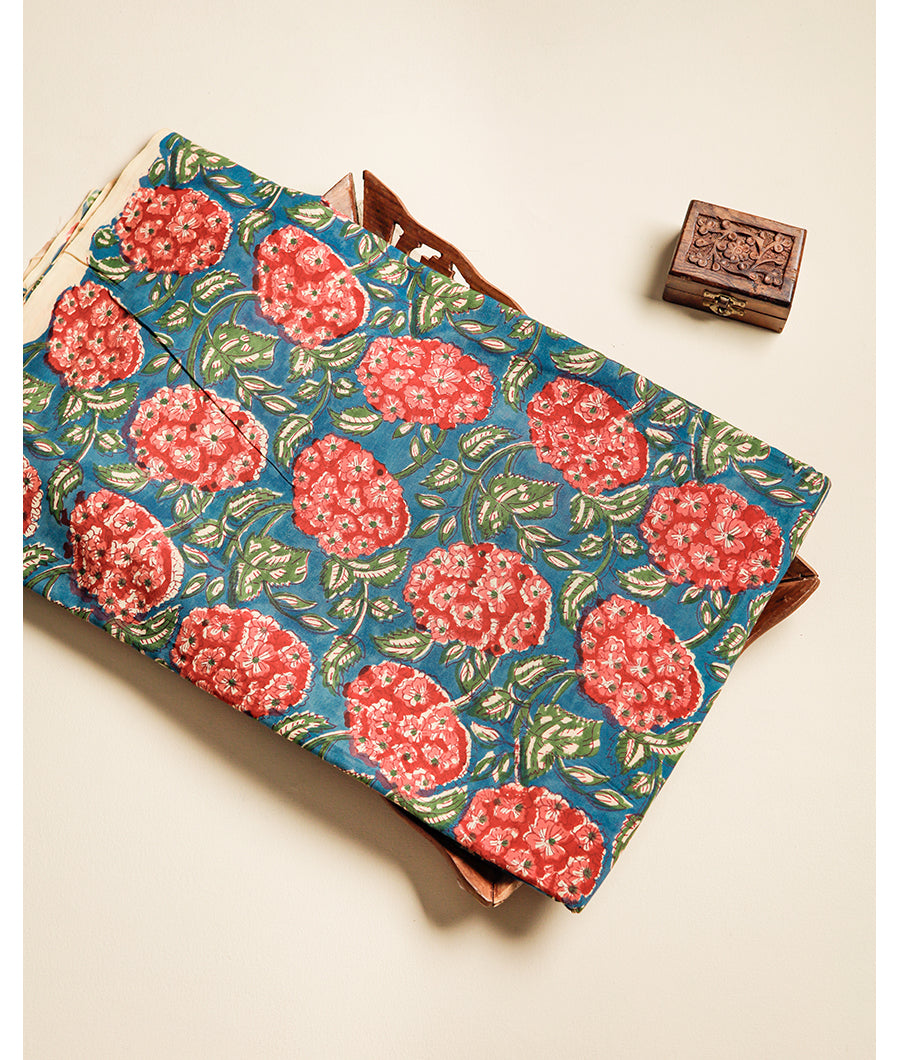COTTON HANDBLOCK PRINTED FABRIC
