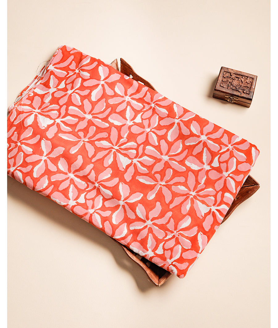 COTTON HANDBLOCK PRINTED FABRIC
