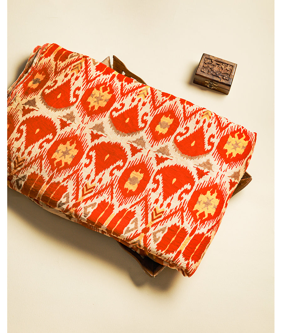 MOGRA CHANDERI PRINTED FABRIC