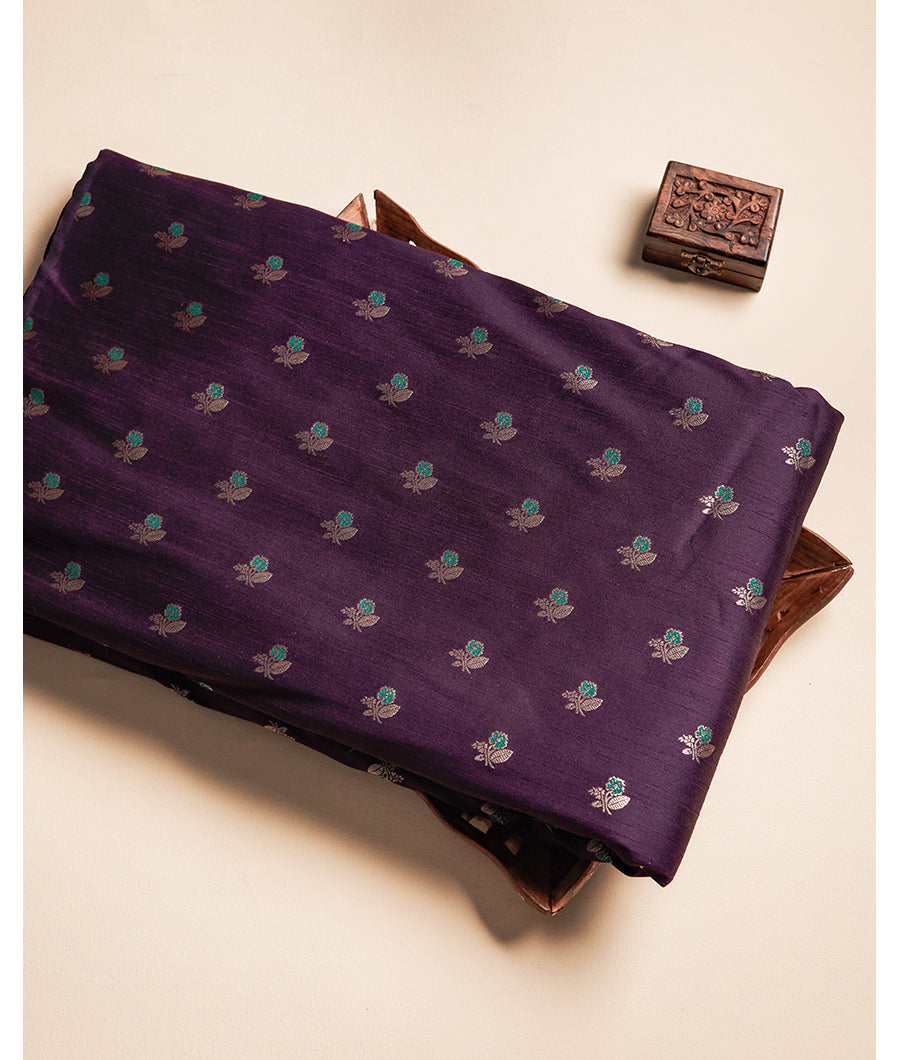 SEMI RAW SILK BUTTA FABRIC