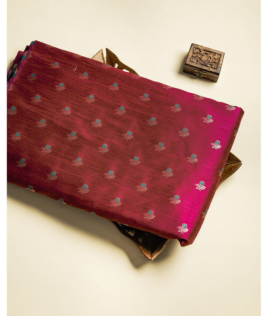 SEMI RAW SILK BUTTA FABRIC