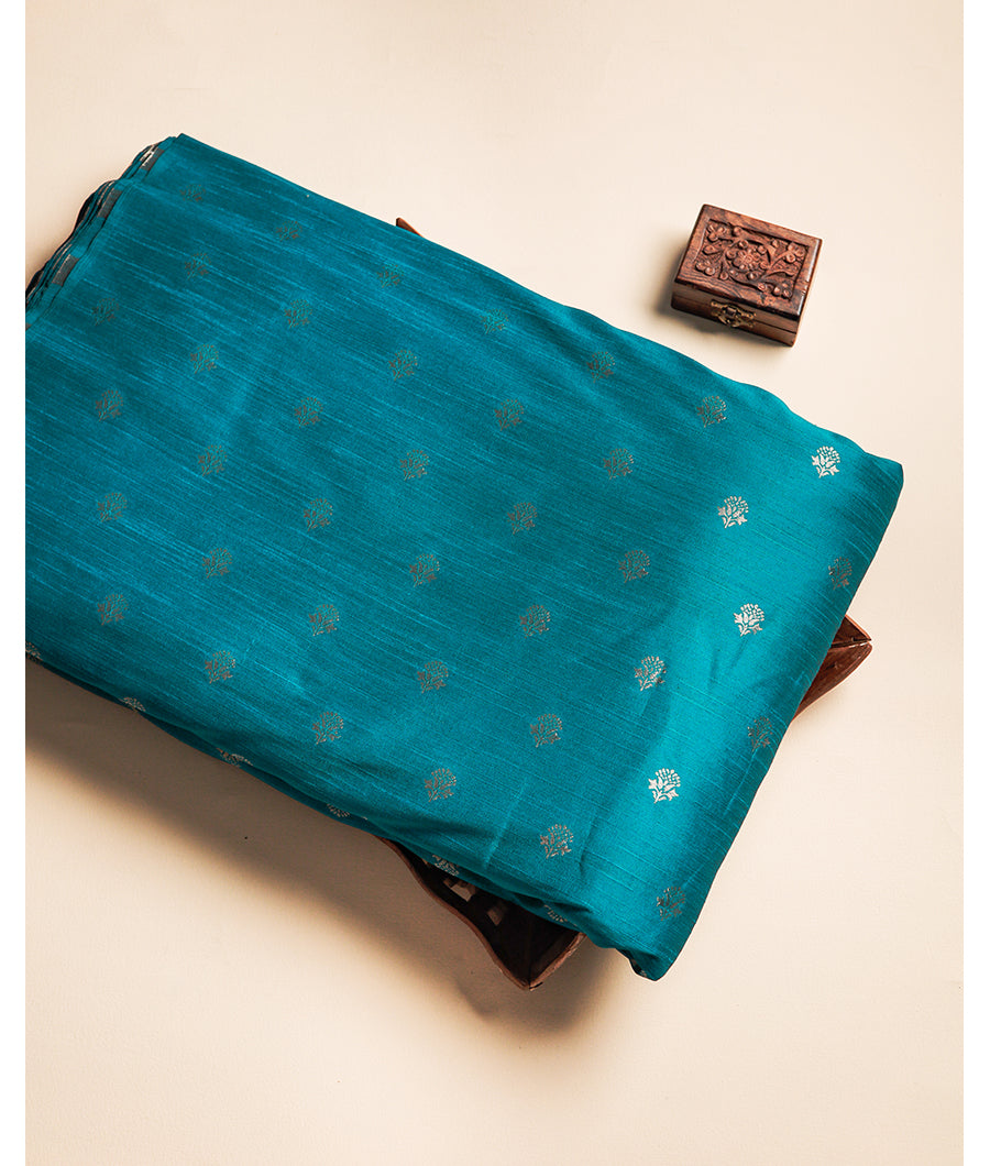 SEMI RAW SILK BUTTA FABRIC