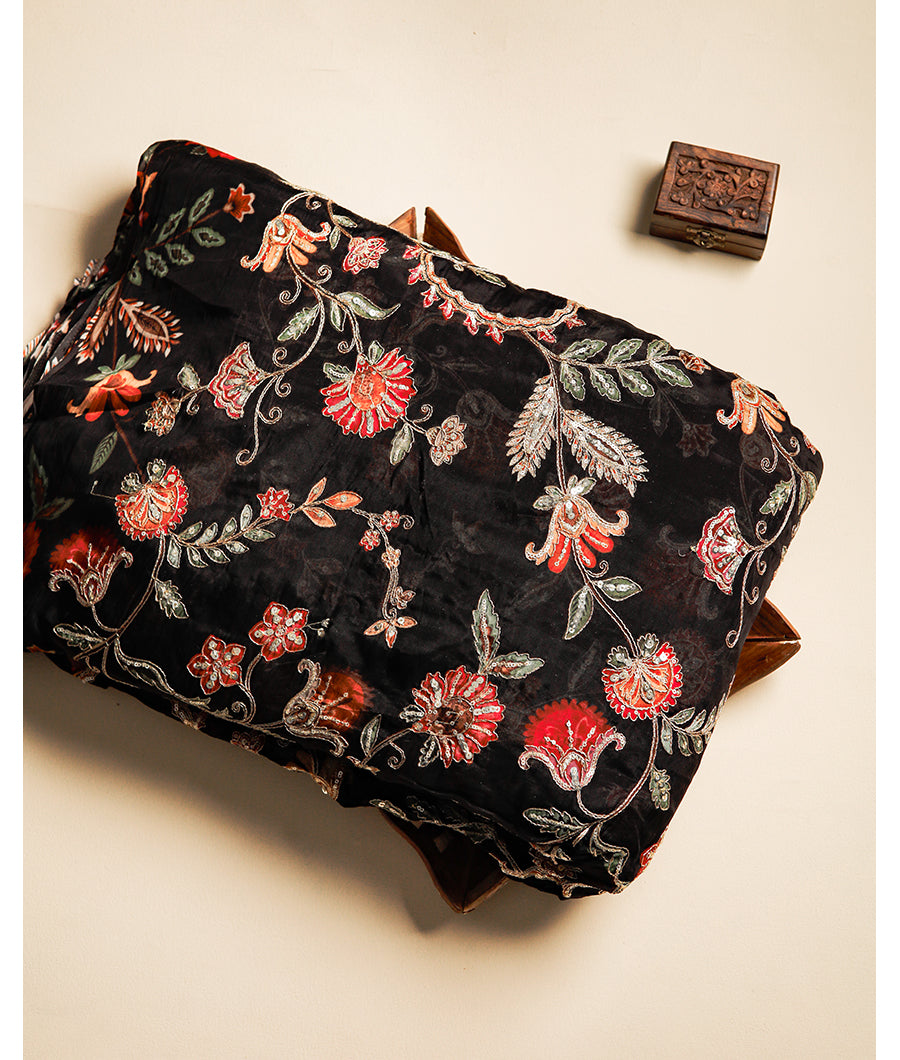VISCOSE ORGANZA EMBROIDERY FABRIC