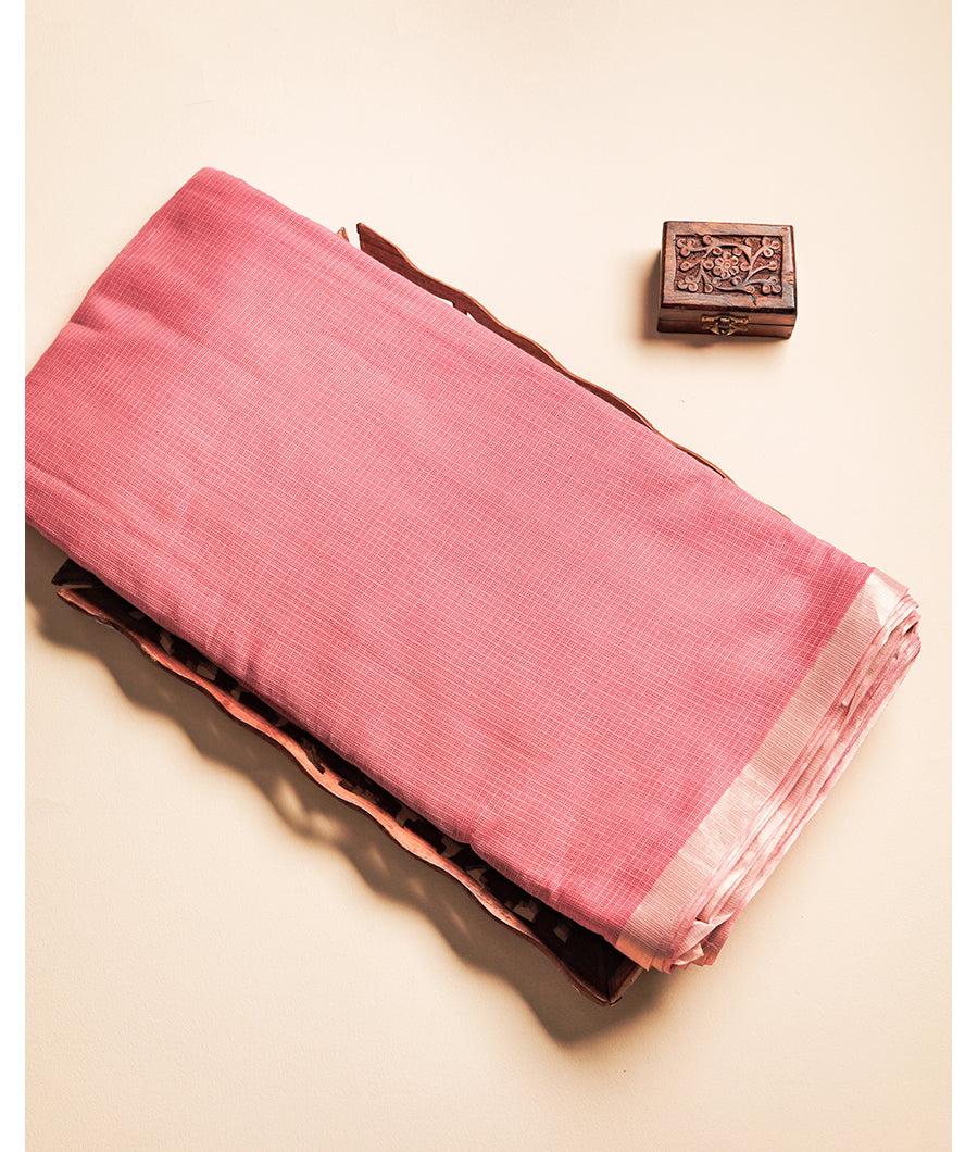 PURE COTTON KOTA WITH ZARI BORDER FABRIC