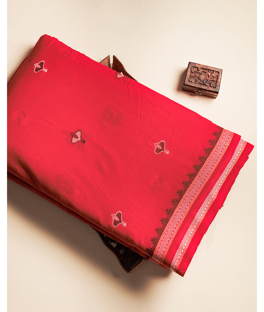 COTTON HANDLOOM BUTTA FABRIC