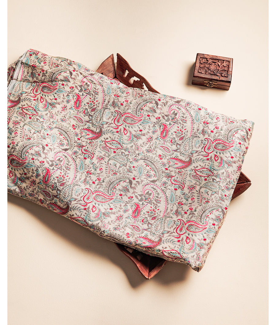 MUSLIN SILK PRINTED FABRIC